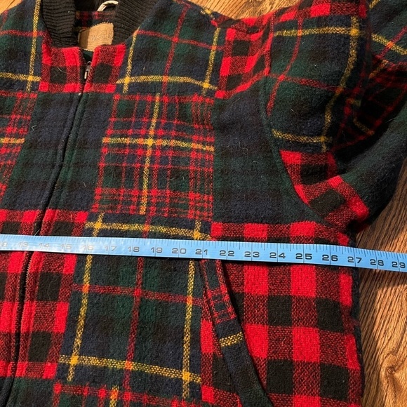 Woolrich | Vintage Patchwork Wool Coat Men's Sz XL - Picture 8 of 9